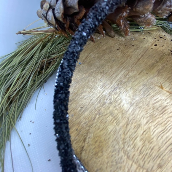 Halloween spider web orange black sequin headband - Picture 5 of 5